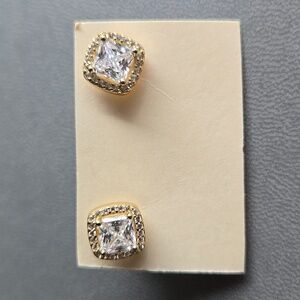 NWOT Sterling Silver Square Stud Earrings